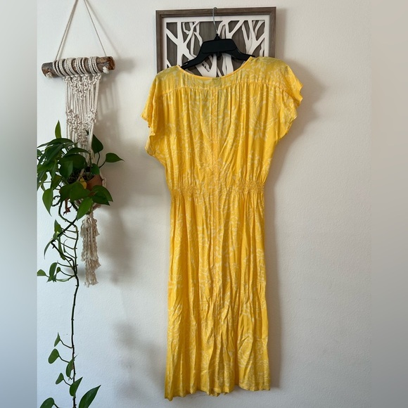 Women’s Yellow Button Up Dress Size M - Picture 7 of 7